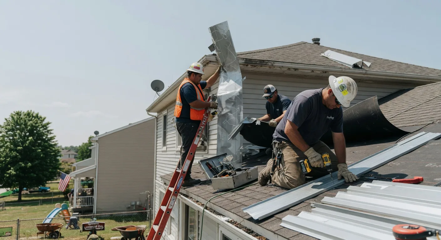 Storm Damage Metal Roof Repair in Bon Air, AL